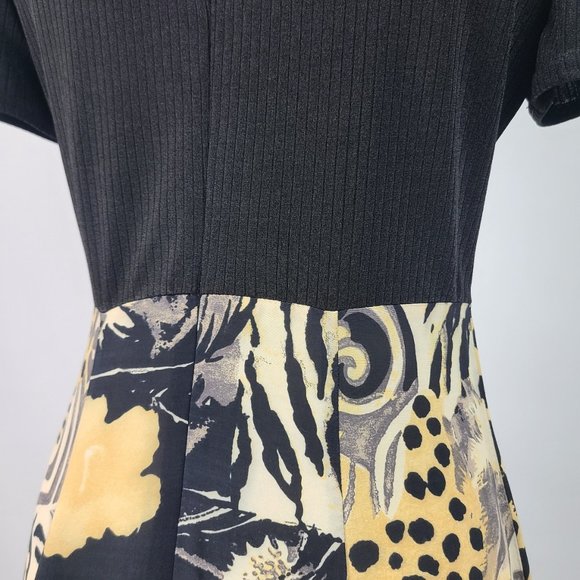 Vintage Joseph Ribkoff Animal Print Dress Midi Size 10 - Picture 10 of 15